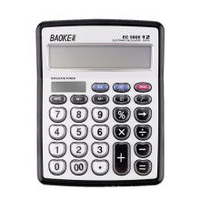 School office supplies dual power 12 digits desktop solar calculator